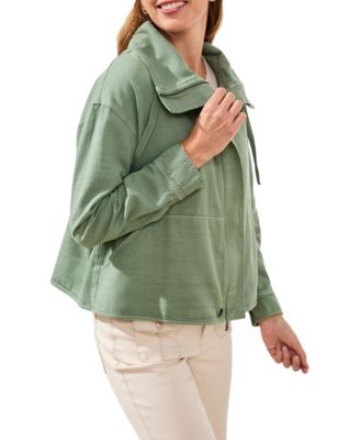 Women' Long-Sleeve Jacket with Drawcord Collar