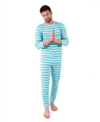 Men's Matching Family Two Piece Cotton Long Sleeve Loose Fit Pajamas