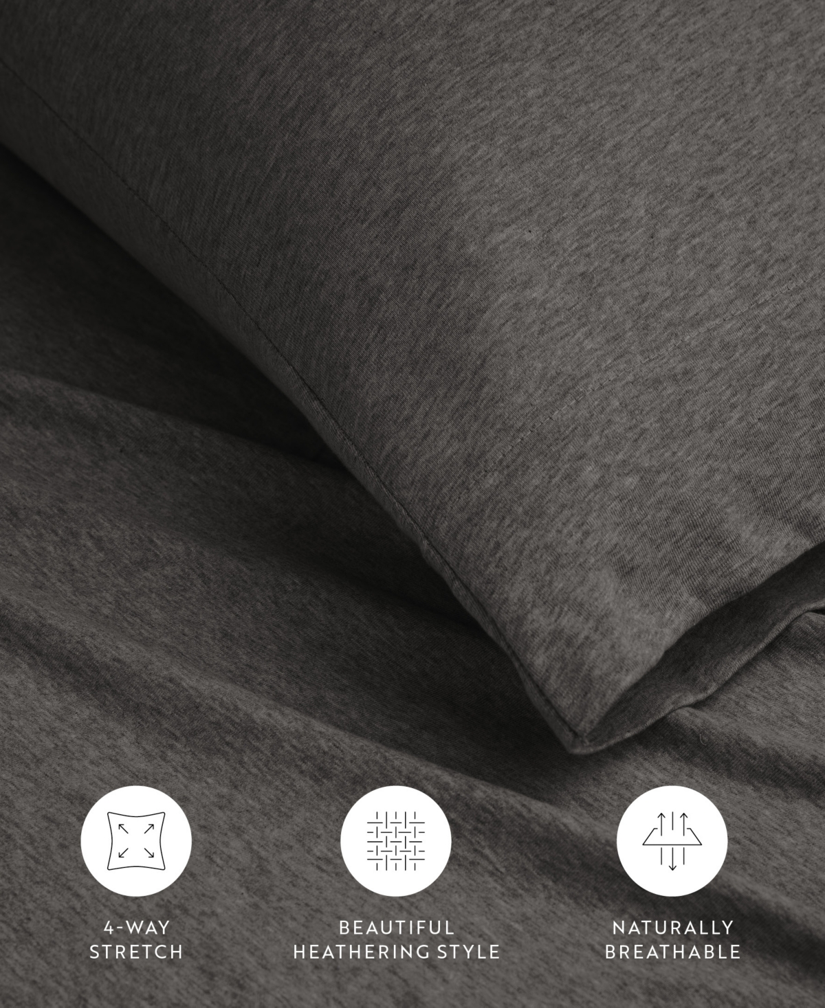 ienjoy Home Jersey Cotton 3-Pc. Sheet Set