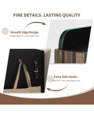 2Pcs Shoe Cabinet, Large Shoe Cabinet with 2 Doors, Adjustable Shelves, Shoe Organizer with Doors for Hallway, Entryway, Living Room