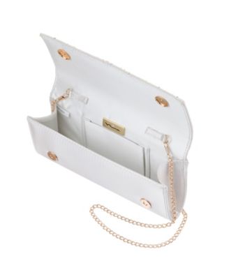 Unique Chiffon Twist Crystal Small Clutch Handbag
