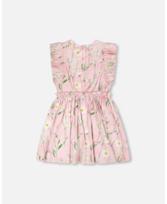 Girl Viscose Dress Printed Flowers - Child