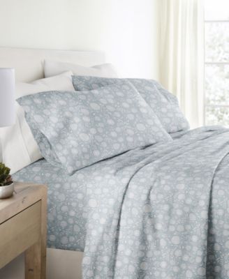 Long Staple 300-Thread Count Cotton Pattern 4-Pc. Sheet Set, Full