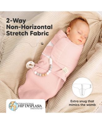 3pk Soothe Wren Swaddle Sleep Sacks, Organic Newborn Swaddles Wrap 0-3 Months, Soft Baby Wearable Blanket