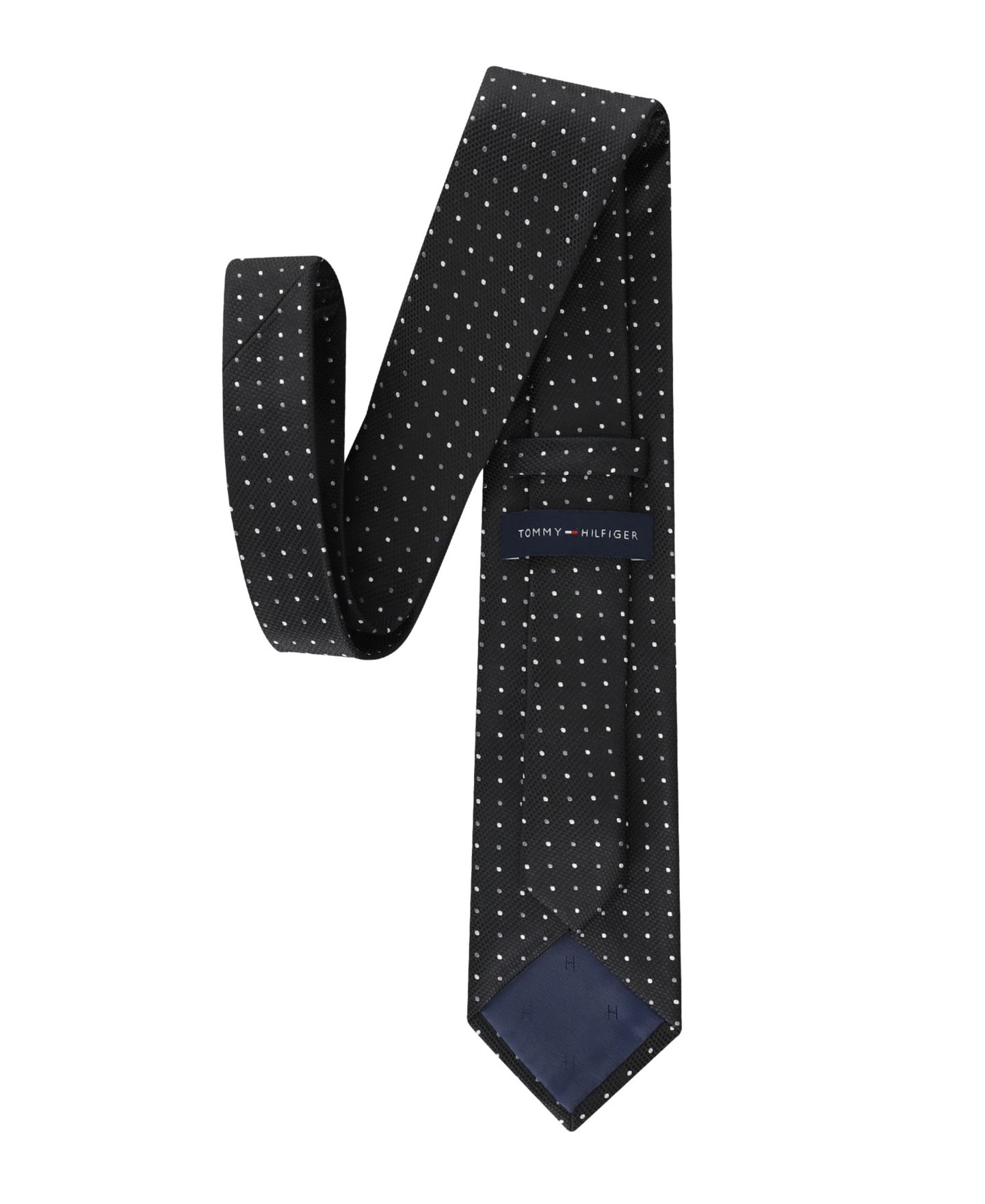 Мужской галстук Tommy Hilfiger Newport Dot Pattern Tie, цвет: Чёрный — фото 5