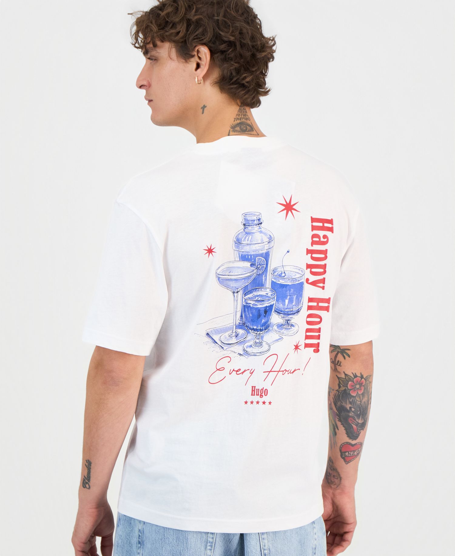 Men's Nucavo Cotton Logo-Graphic T-Shirt