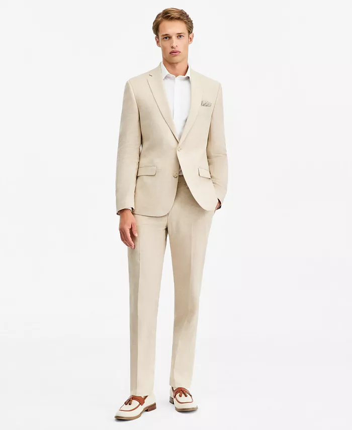 Men's Slim-Fit Linen-Blend Suit Separates - thumbnail 6