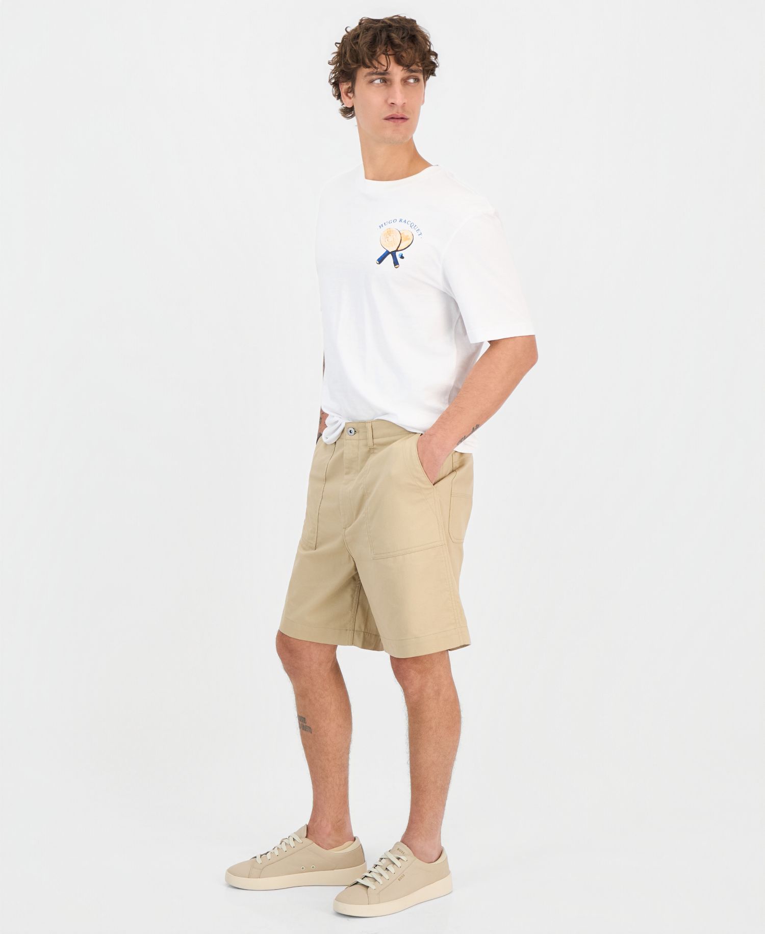 Men's Cotton Canvas Regular-Fit Workwear Shorts