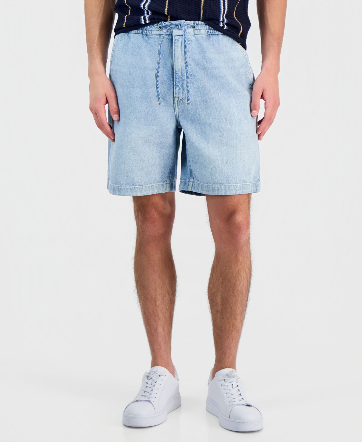 Men's Carson Cotton-Blend Drawcord 8" Shorts