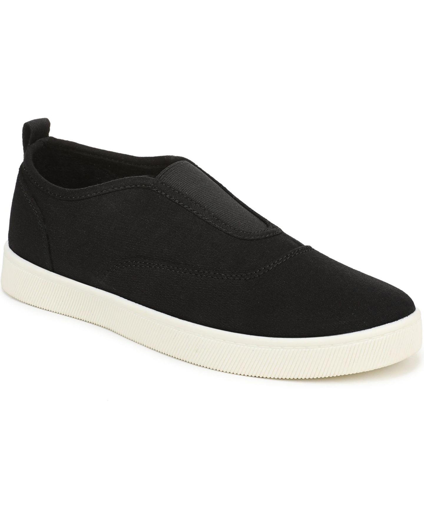Женские кроссовки Vionic Cobalt Slip On, цвет: Чёрный / Карамельный холщовый — фото 1