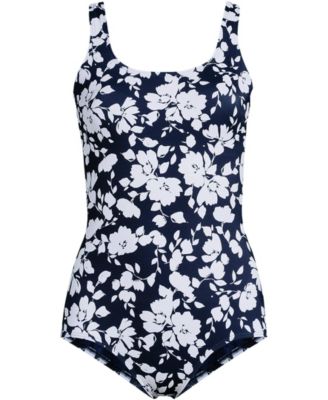 Women's Long Torso Tugless Low Leg One Piece Swimsuit