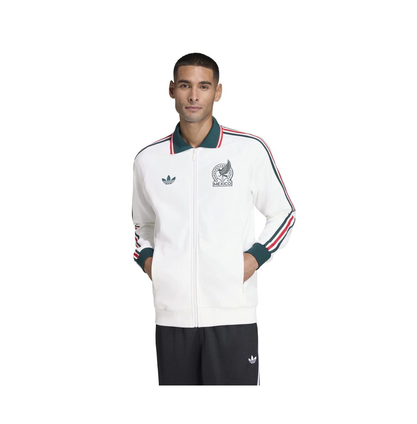Мужская куртка adidas White Mexico National Team 2026 World Cup Anthem Full-Zip — фото 1