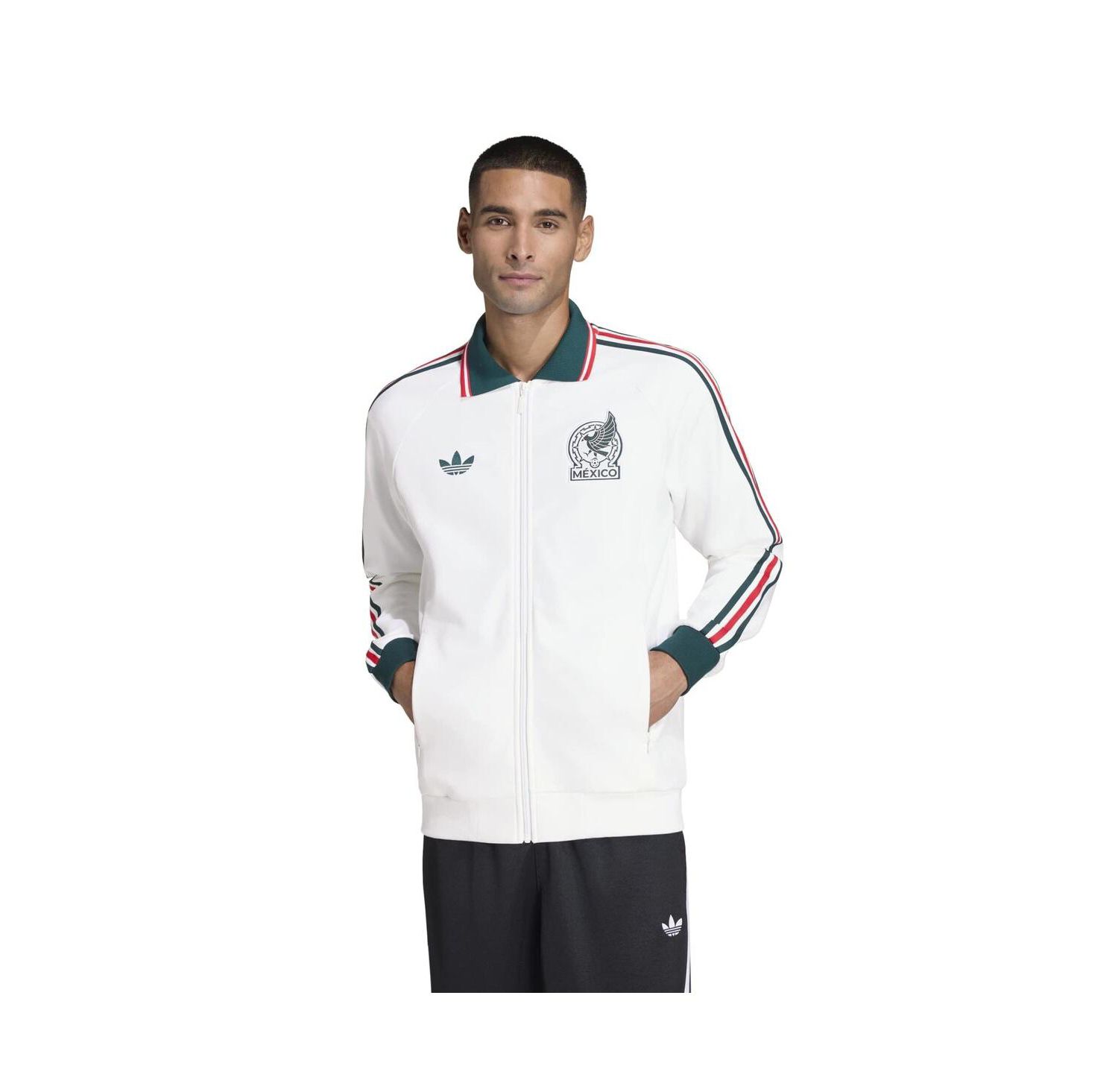 Men's White Mexico National Team 2026 World Cup Anthem Full-Zip Jacket