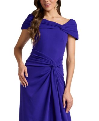 Women's Perkins Asymmetric Draped Gown