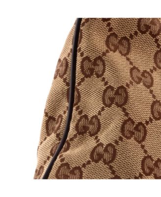 Small Web Strap Zip Messenger Bag GG Canvas