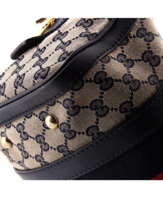 Small Vintage Web Boston Bag GG Canvas