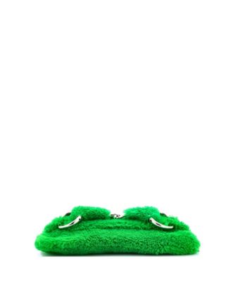 Medium Horsebit Chain Shoulder Bag Shearling