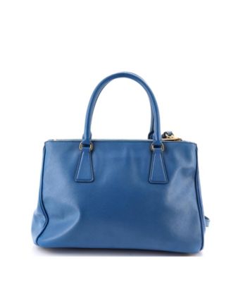 Small Double Zip Lux Tote Saffiano Leather