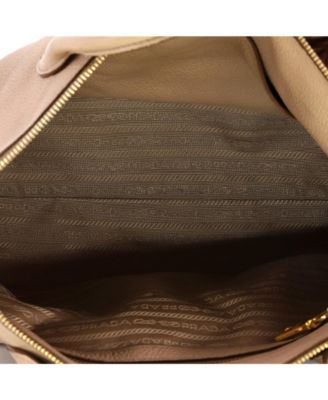 Medium Dual Strap Zip Tote Vitello Daino