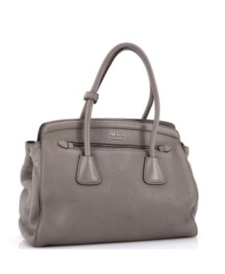 Large Cuir Frame Convertible Tote Vitello Daino