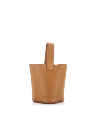 Pebble Bucket Bag Leather