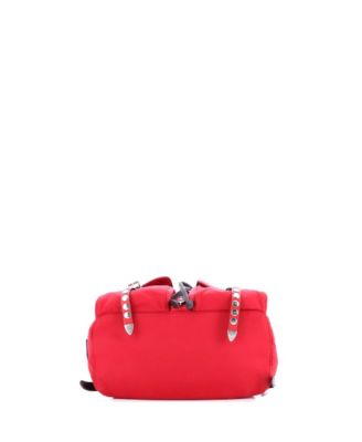 New Vela Backpack Tessuto with Studded Leather