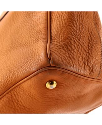 Large Convertible Shopper Tote Vitello Daino