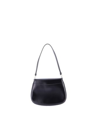 Small Cleo Flap Shoulder Bag Spazzolato Leather