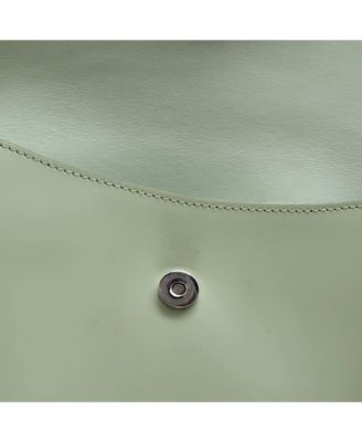 Small Cleo Flap Shoulder Bag Spazzolato Leather