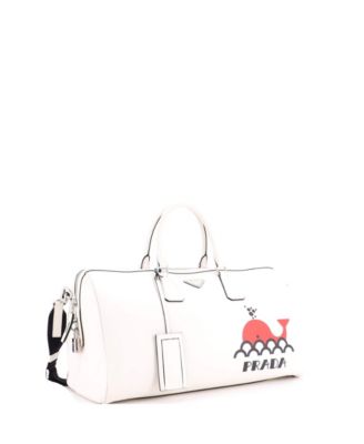 Large Convertible Weekend Duffle Bag Saffiano Leather