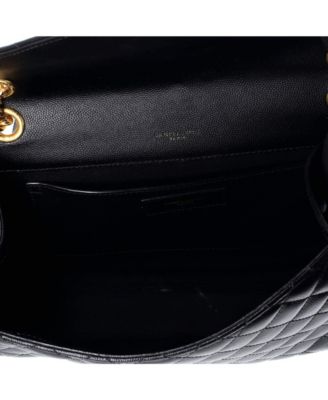 Medium Classic Monogram Envelope Satchel Mixed Matelasse Leather