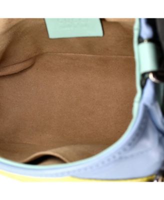 Mini GG Marmont Top Handle Flap Bag Diagonal Quilted Leather