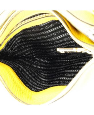 Small Double Zip Crossbody Bag Vitello Daino