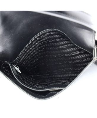 Small Cleo Flap Shoulder Bag Spazzolato Leather