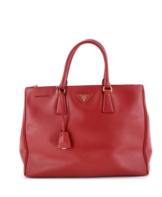 Large Double Zip Lux Tote Saffiano Leather