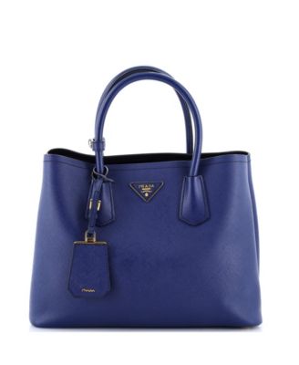 Medium Cuir Double Tote Saffiano Leather