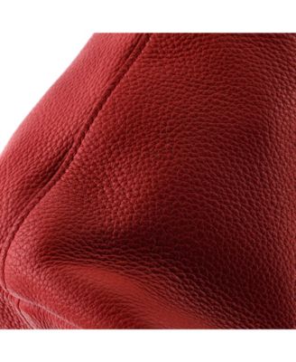 Medium Pocket Convertible Zip Satchel Vitello Daino