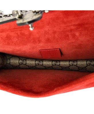 Small Dionysus Bag GG Coated Canvas with Crystal Embellished Metal