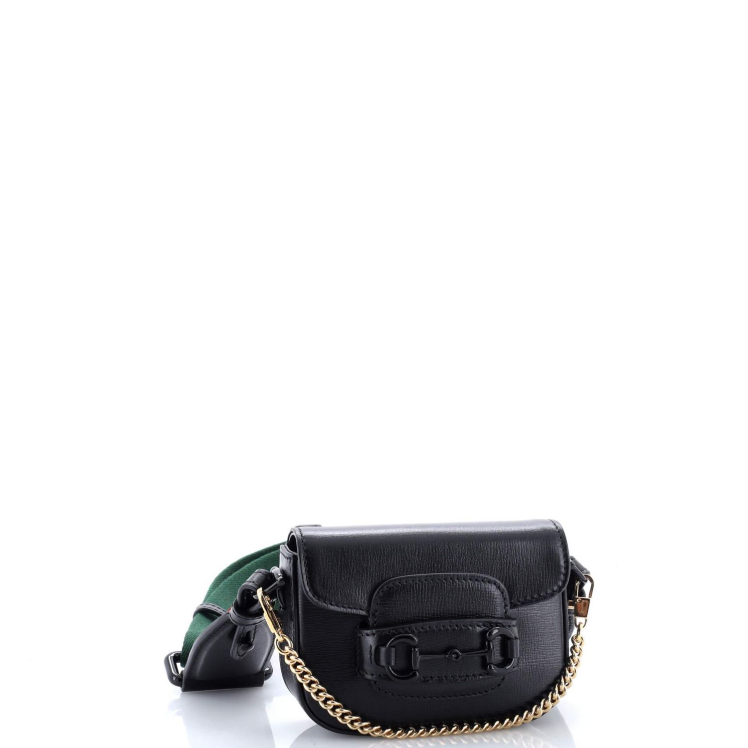 Horsebit 1955 Flap Wallet with Strap Leather