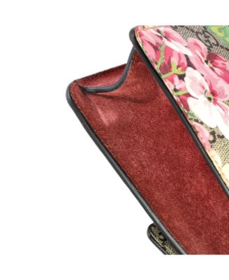 Mini Dionysus Bag Blooms Print GG Coated Canvas