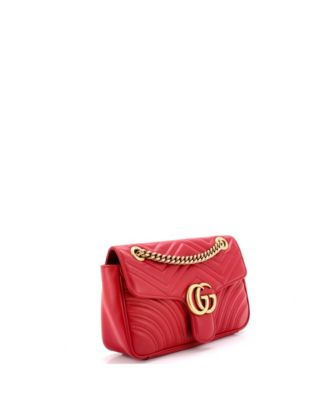 Small GG Marmont Flap Bag Matelasse Leather
