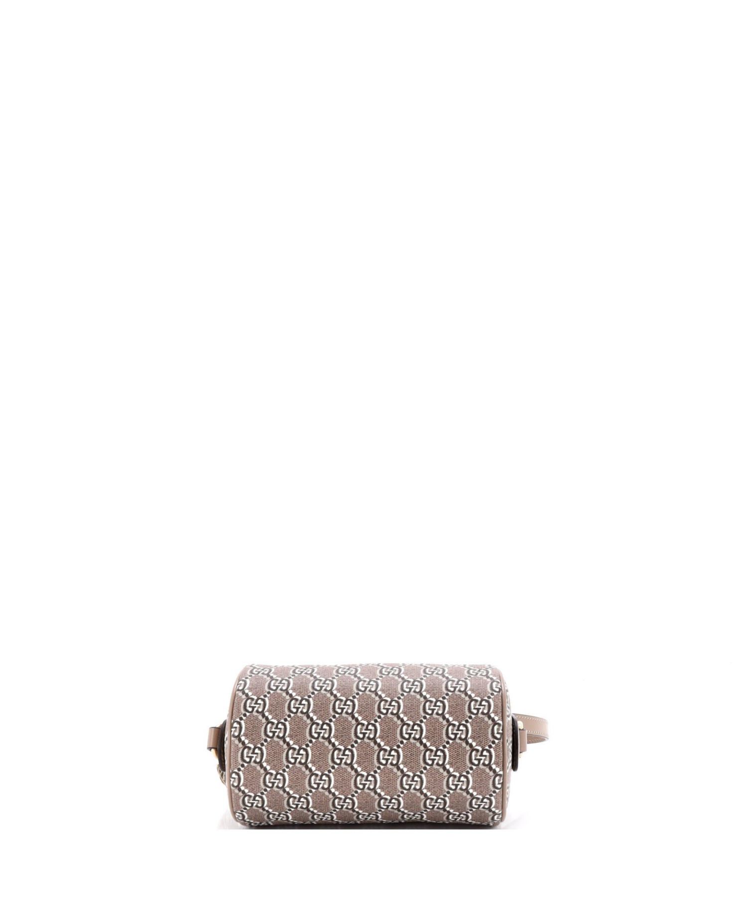 Mini Cylindrical Shoulder Bag GG Shadow Coated Canvas