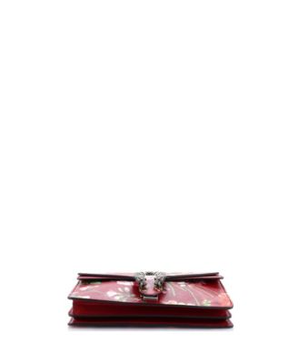 Small Dionysus Bag Blooms Print Leather