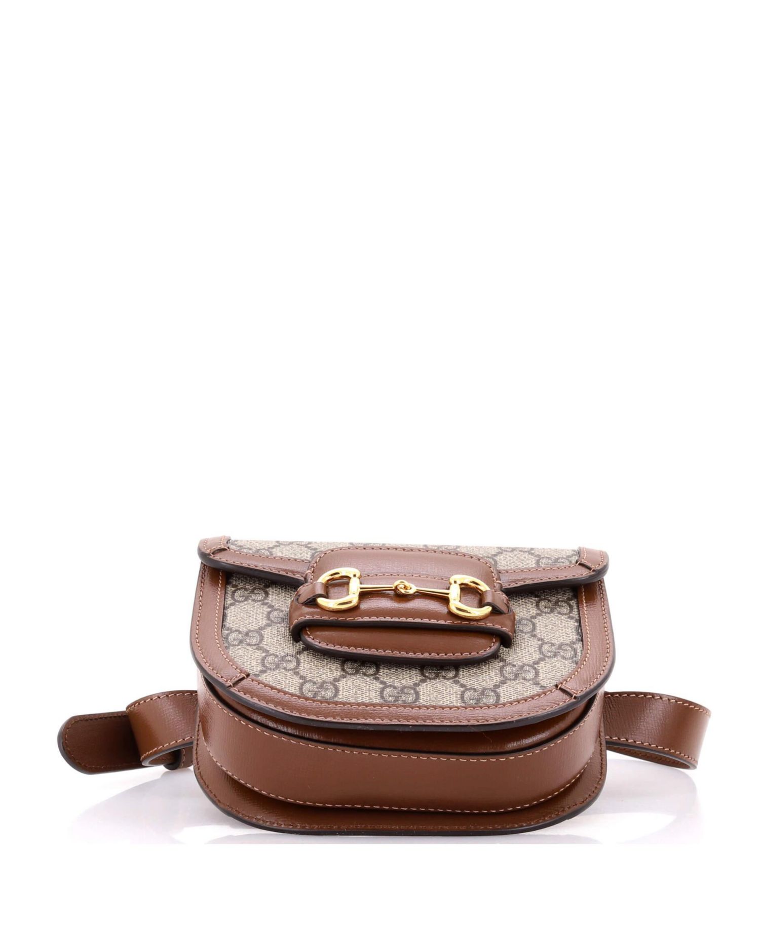 Mini Horsebit 1955 Shoulder Bag GG Coated Canvas with Leather