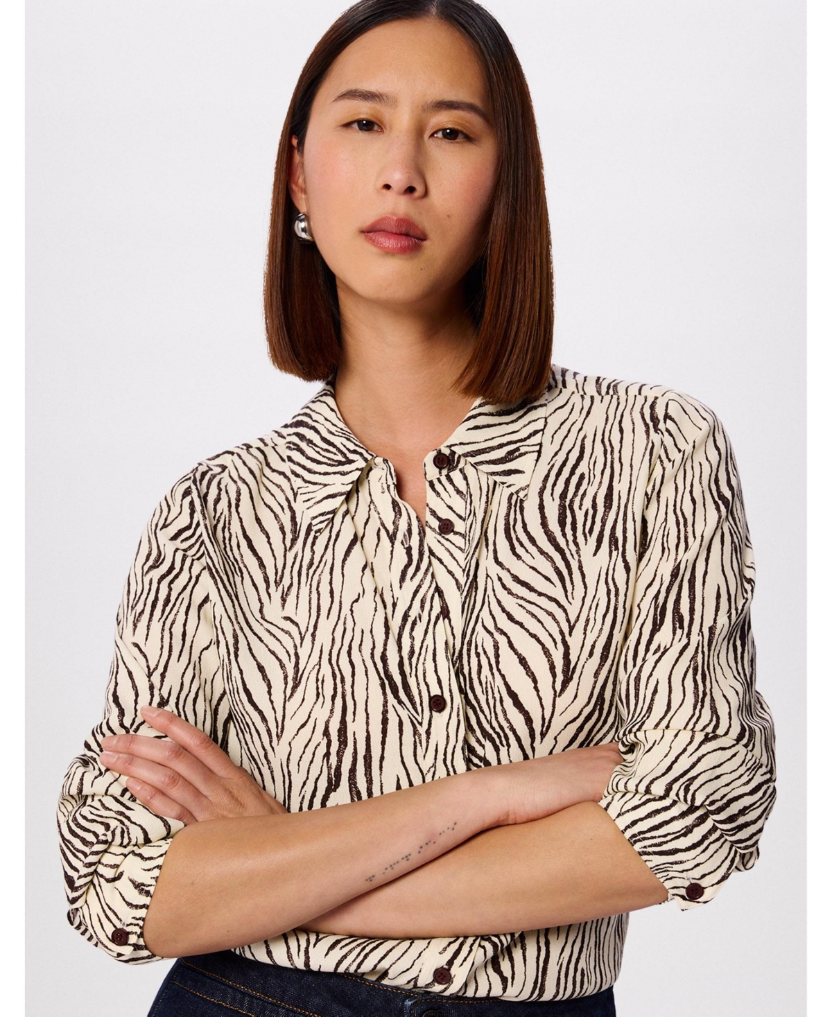 Whistles Women's Zebra Button Through Shirt