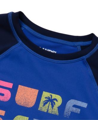 Girls Slim Chlorine Resistant Long Sleeve Crew Neck Rash Guard Swimwear