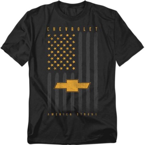 Мужская футболка Corvette Chevrolet USA Flag Tires, цвет: Чёрный