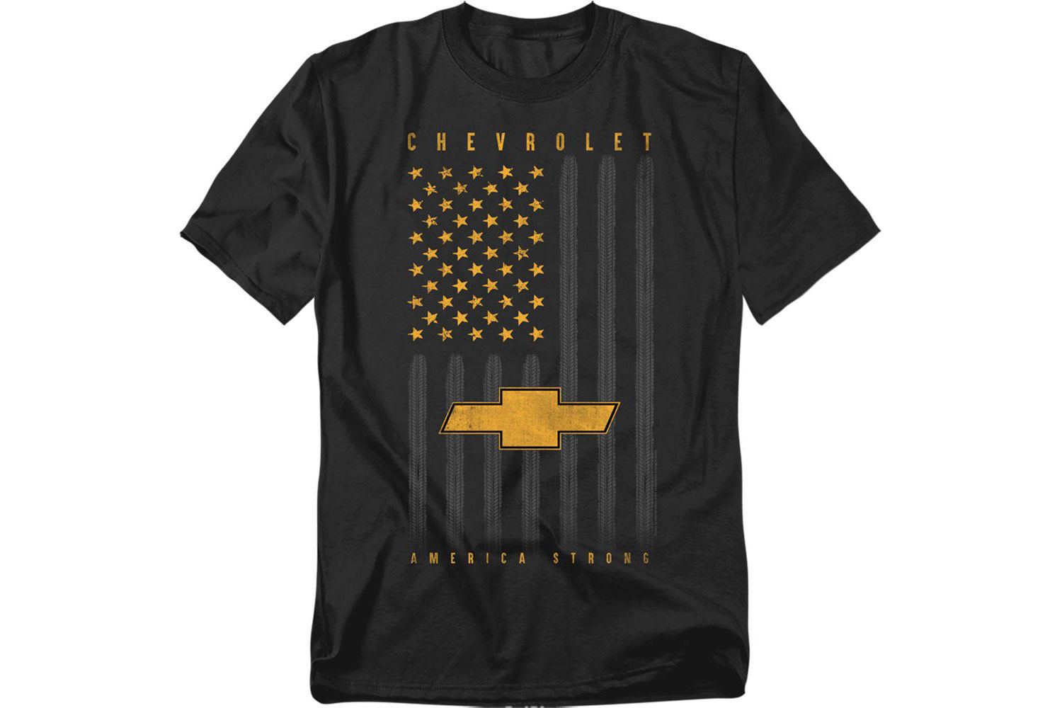 Men's Chevrolet USA Flag Tires T-Shirt