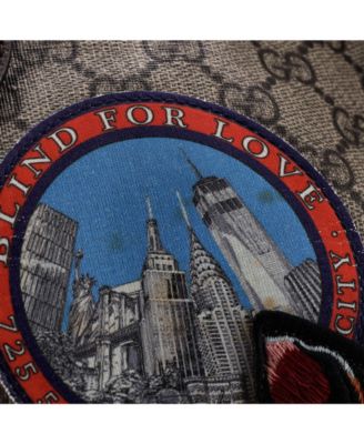 Large Courrier Convertible Soft Open Tote GG Coated Canvas with Applique