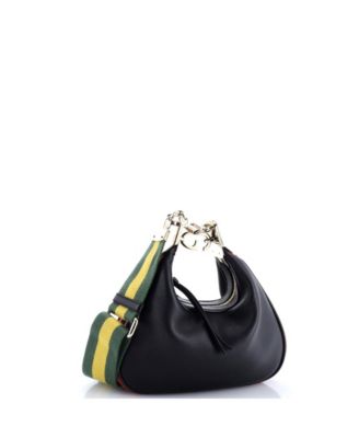 Small Attache Shoulder Bag Leather